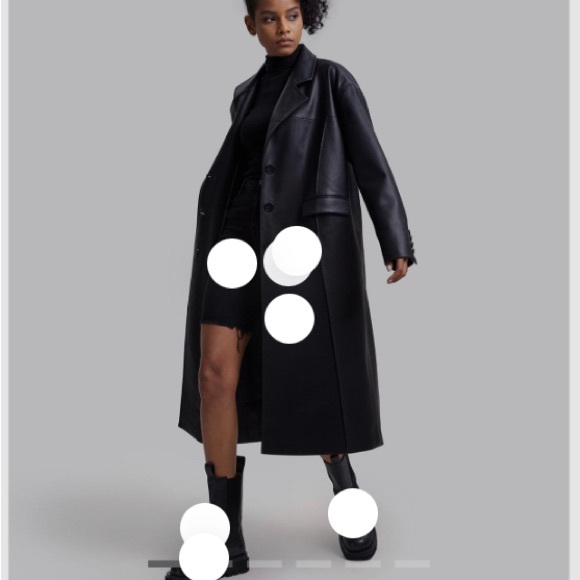 Black Leather Jacket DEPT.ANONYM - Picture 2 of 3